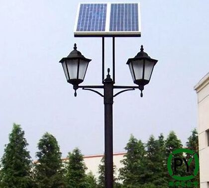 双灯头太阳能庭院灯